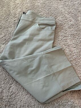 Eileen Fisher Womens Chinos in Sage Green